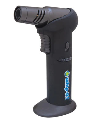 Whip-it! Tilt Torch Lighter in Black - Portable 6" High for Dab Rigs, Side View