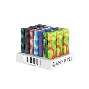 White Rhino Dab Out Silicone Dab Kits in assorted colors, compact and portable design