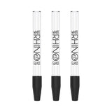White Rhino Dab Straws with Silicone Caps, 5-inch, 25pc Display, Front View, Portable Design