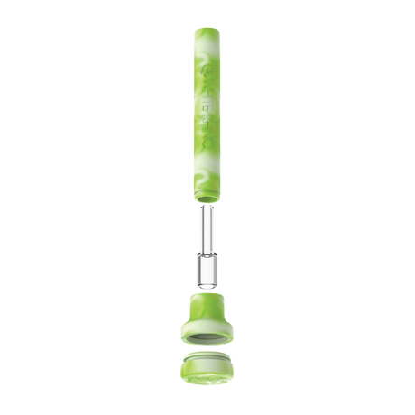 White Rhino Dabtainer Silicone Straw & Storage | 5.25" | Glow Assortment | 49ct Display