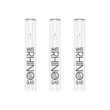 White Rhino Clear Borosilicate Glass Steamroller Pipes, 4.25" Compact Design, 25pc Display