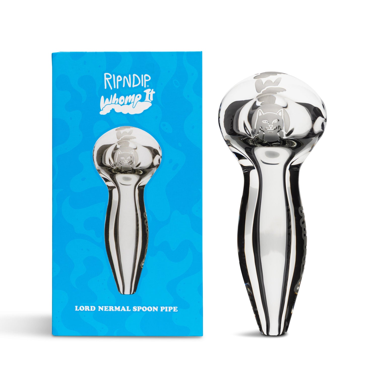 Whomp It x Ripndip Lord Nermal Spoon Pipe (Clear)