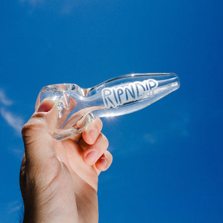 Whomp It x Ripndip Lord Nermal Spoon Pipe (Clear)