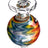 Colorful Wig Wag Bubble Carb Cap made of Borosilicate Glass, 2.5" tall, ideal for concentrates