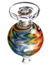 Colorful Wig Wag Bubble Carb Cap made of Borosilicate Glass, 2.5" tall, ideal for concentrates