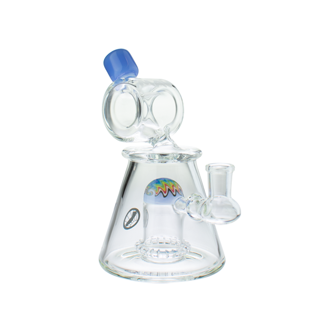 MAV Glass Wig Wag Reversal UFO Barrel Top Pyramid Bong - Front View