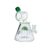 MAV Glass Wig Wag Reversal UFO Barrel Top Pyramid Bong with Colorful Accents