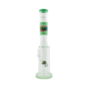 MAV Glass Wig Wag Reversal UFO Dome Straight Bong Front View on White Background