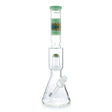 MAV Glass Wig Wag Reversal UFO Wide Beaker Bong - Front View on White Background