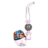 Wig Wag Straight Sherlock Glass Bubbler | 7" | Assorted Colors | 2ct Box