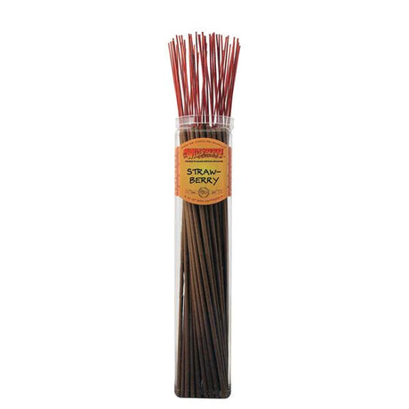 Bundle of 50 Wild Berry Biggies Incense Sticks in Strawberry scent, front view on white background