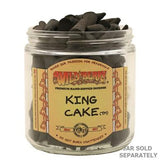 Wild Berry King Cake Incense Cones in a clear jar, bag of 100, compact and perfect for home decor
