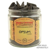 Wild Berry Incense Cones in a clear container, Opium scent, 100-pack, compact and aromatic
