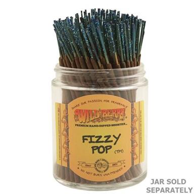 Wild Berry Fizzy Pop Incense Shorties bundle of 100 in clear jar, compact and aromatic home decor