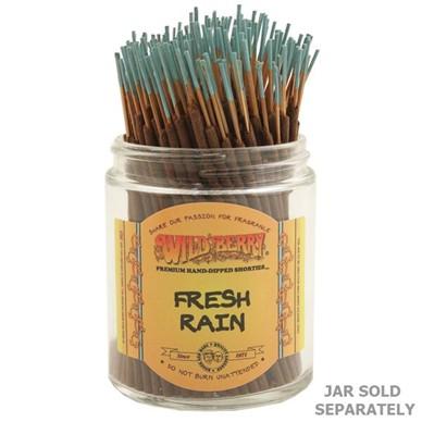 Wild Berry Incense Shorties Bundle of 100 in Fresh Rain scent, front view on white background