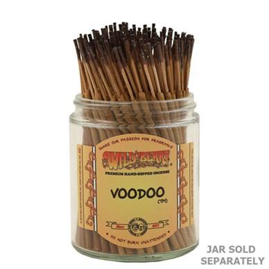 Wild Berry Voodoo Incense Shorties bundle of 100 in a clear jar, compact and aromatic