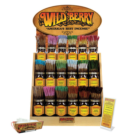 Wild Berry Incense Starter Kit Next 18 with 200 Sticks Each in Assorted Colors - Front View
