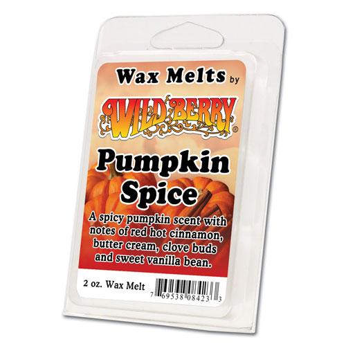 Wild Berry Pumpkin Spice Wax Melts 2oz pack front view on white background