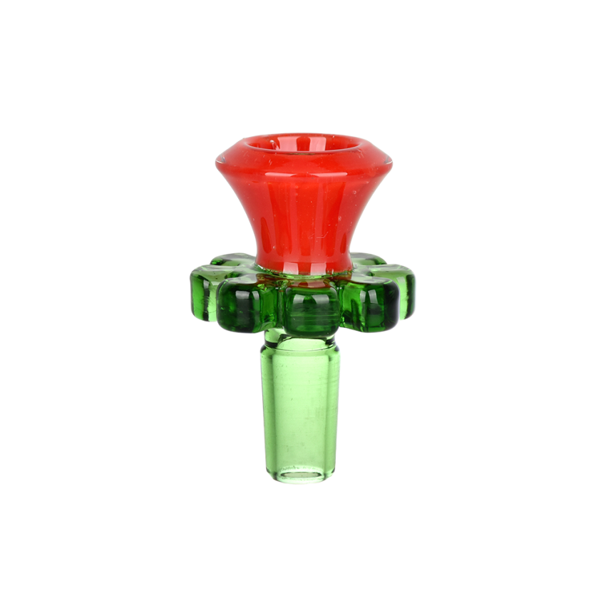 Wild Flower Herb Slide | 14mm M | Assorted Colors | 5ct Bundle