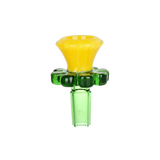 Wild Flower Herb Slide | 14mm M | Assorted Colors | 5ct Bundle