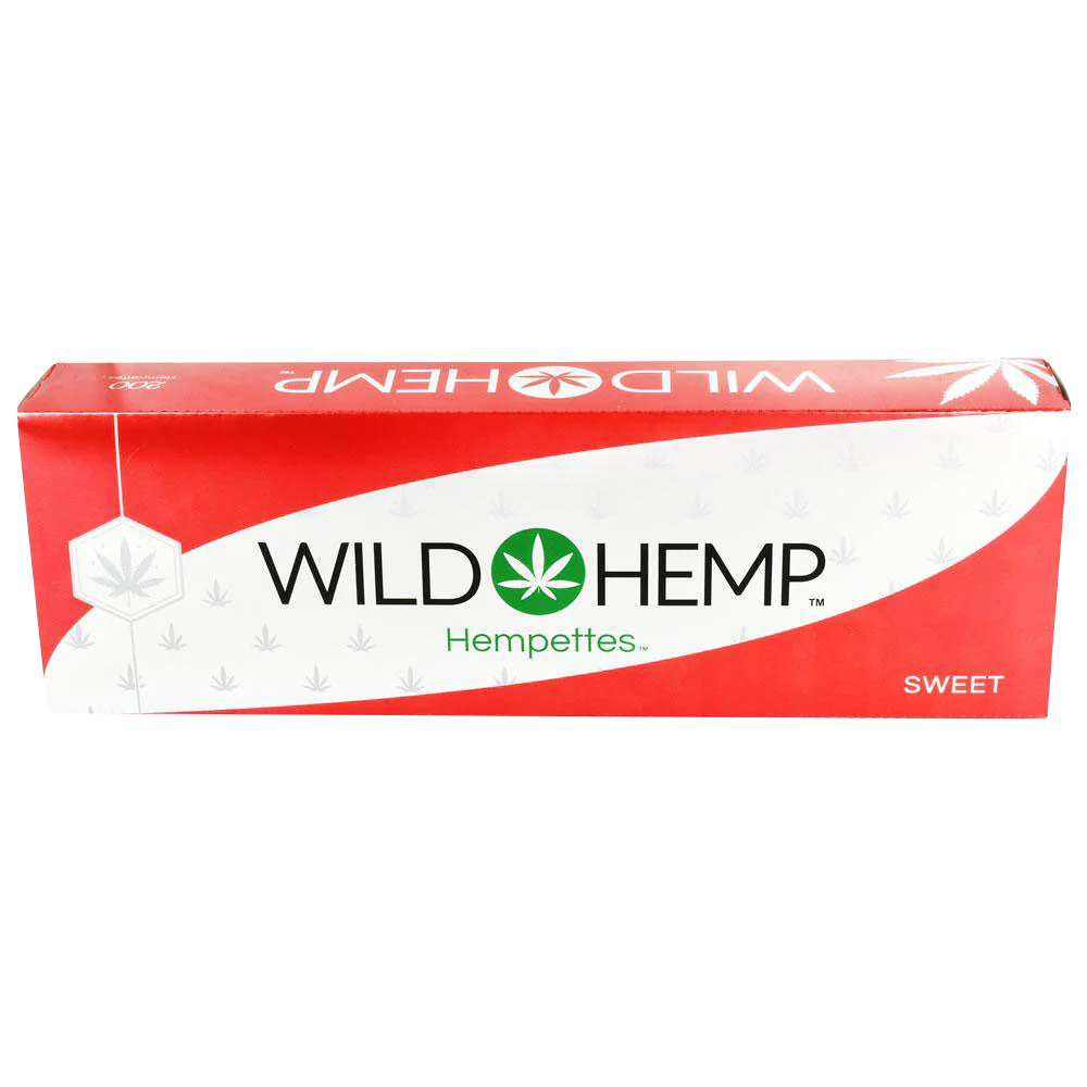 Wild Hemp CBD Hempettes Carton, 10 Pack, Front View on White Background