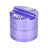 Wolf Grinders Combo Crusher in Purple, Portable 4-Part Metal Herb Grinder with Closable Lid