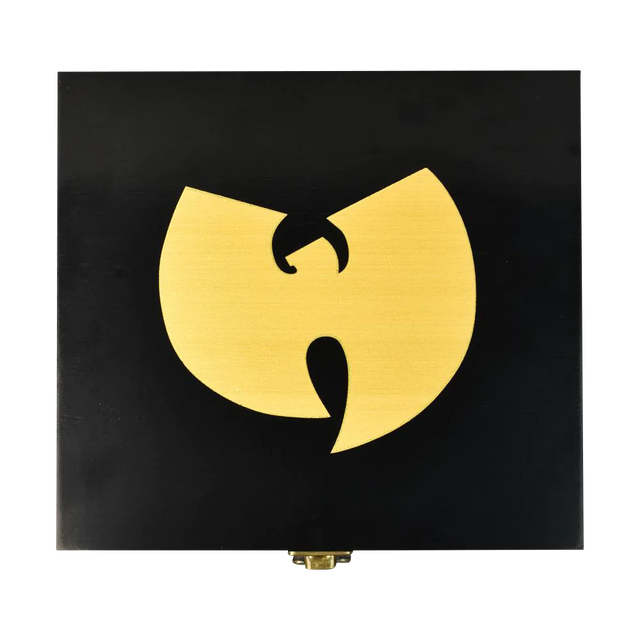 Wu Tang Bamboo Stash Box, 3 Compartments, Portable Design, Front View