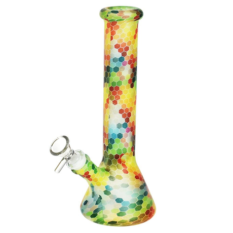 Wyld Style Glass Beaker Water Pipe | 9.5" | 14mm F | Designs Vary