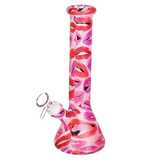 Wyld Style Glass Beaker Water Pipe | 9.5" | 14mm F | Designs Vary