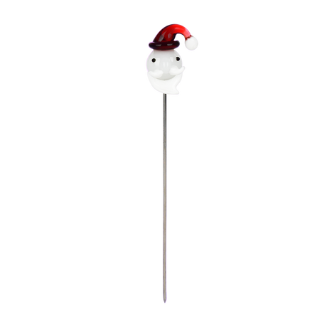 Christmas Collection Glass Tip Hairpin Poker Tool | 5" | Assorted Styles | 4ct Bundle