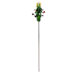 Christmas Collection Glass Tip Hairpin Poker Tool | 5" | Assorted Styles | 4ct Bundle