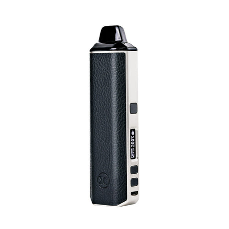 XVape Aria Dual Use Vaporizer in Gothic Black, front view on white background, portable design for dry herbs and concentrates