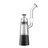 XVape Vista Mini 2 in Black, Portable Electric Dab Rig with Battery Power, Front View on White Background