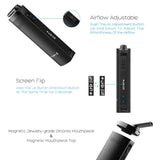 XVape XMAX Starry 4.0 Vaporizer in Black with Airflow Adjustment, Screen Flip Feature, and Magnetic Mouthpiece