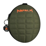 Xzibit Napalm Detonator XVape Aria Vaporizer Kit case, green, front view with keychain tag
