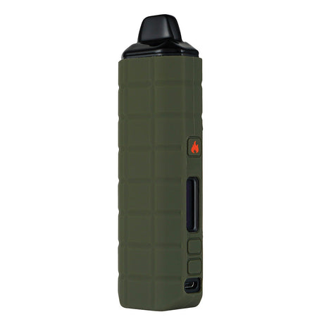 XVape Aria Dual Use Vaporizer in green, grenade design, 2600mAh battery, front view