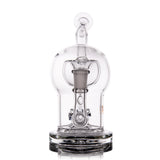 MJ Arsenal The Plasma Core Rig front view, clear borosilicate glass with female joint
