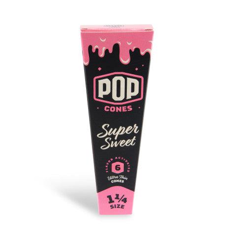 Pop Cones 1 ¼ Size Unbleached 6pk Cones - 24ct Display