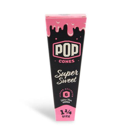 Pop Cones 1 ¼ Unbleached Cones - Tropical & Fruit Mix 24ct Display