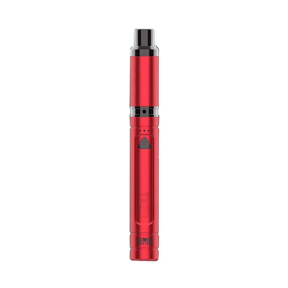 Yocan Armor Concentrate Pen Vaporizer in Red, Portable 4" Quartz Dab Pen, Front View