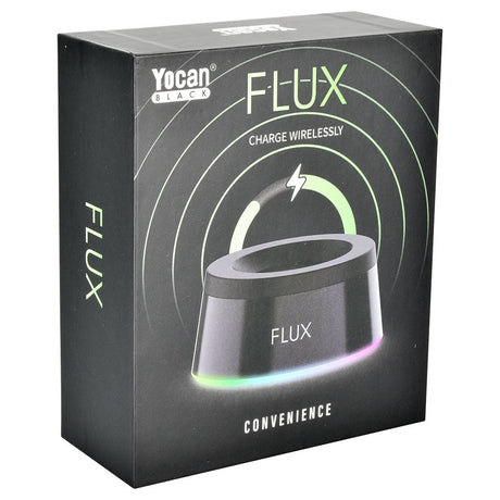 Yocan Black Series FLUX Wireless Charger packaging, 5200mAh, compact design for e-rigs