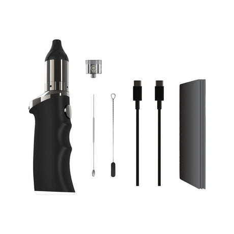 Yocan Phaser ACE Wax Vaporizer in Black, 1800mAh battery, portable design with accessories