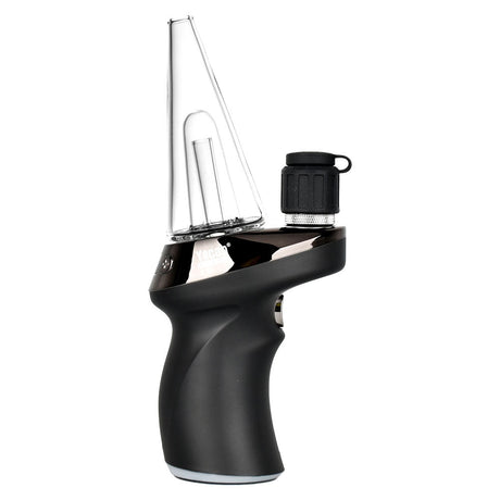 Yocan Phaser MAX E-Rig in Black - 1800mAh battery-powered portable electric rig with ceramic bowl, side view