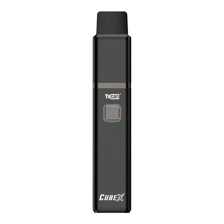 Yocan Cubex Concentrate Vaporizer in Black, 1400mAh battery, portable design, front view
