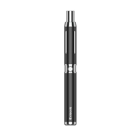 Yocan Evolve-C Vaporizer in Black - Compact 650mAh Battery Dab/Wax Pen for Concentrates, Front View