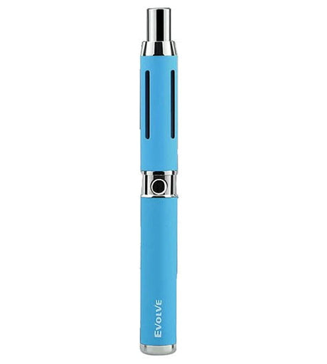 Yocan Evolve-C Vaporizer in Blue - Front View, Portable 650mAh Battery for Concentrates