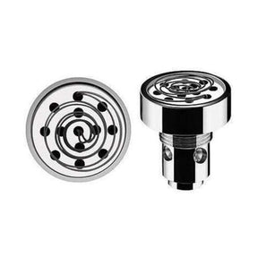 Yocan Evolve-D Dry Herb Dual Coil 5pk, silver, compact design, front and bottom view