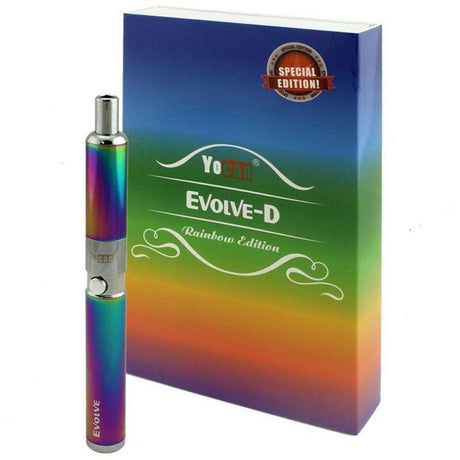 Yocan Evolve-D Dry Herb Vaporizer in Rainbow - Compact 5" Battery-Powered Pen