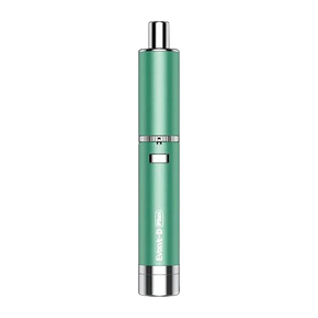 Yocan Evolve-D Plus Dry Herb Pen Vaporizer in Azure Green, front view on white background