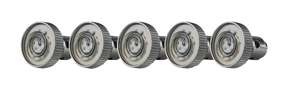Yocan Evolve-D Replacement Coils 5-Pack, silver, portable design for dry herbs, top view